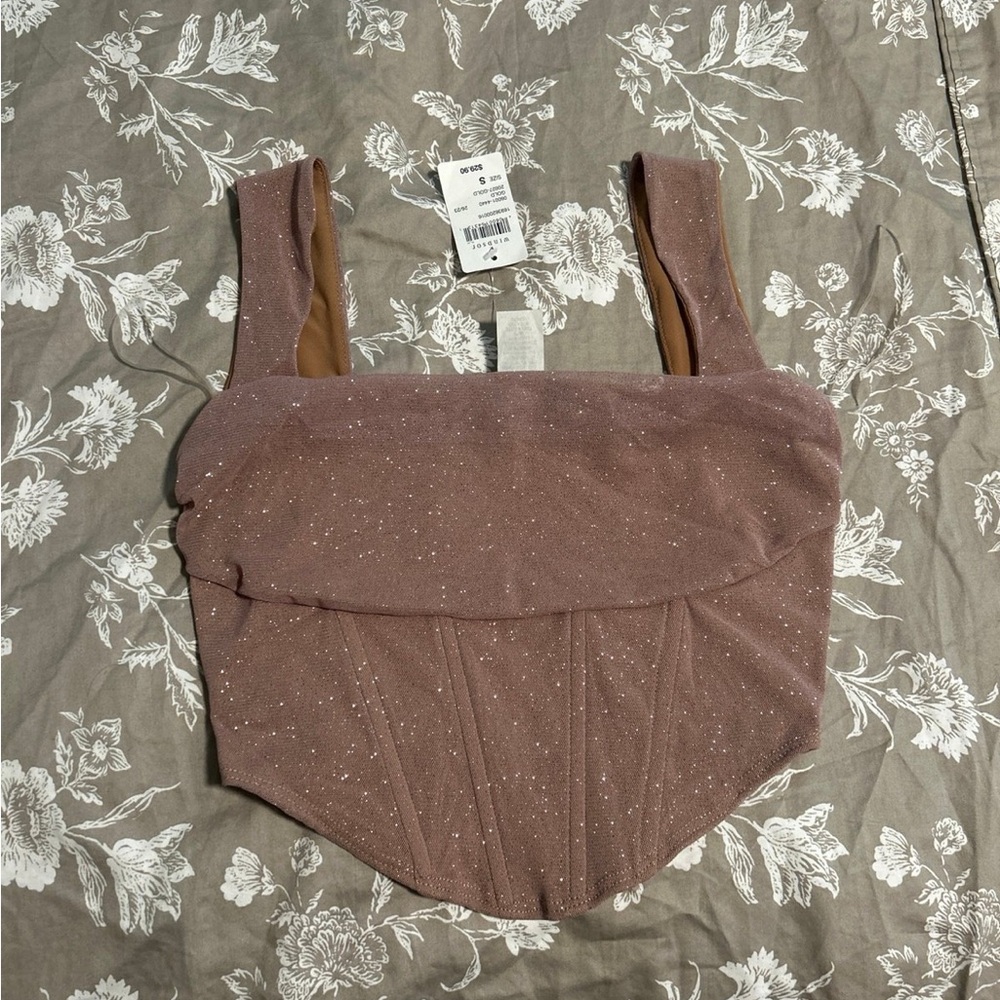 Sparkle Corset Crop Top